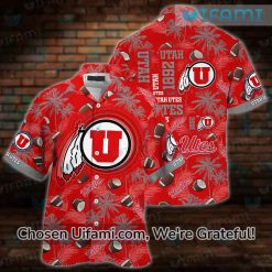 Personalized Utah Utes Hawaiian Shirt USA Flag Utah Utes Gift