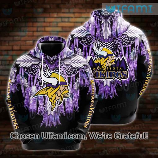 Vikings Hoodie 3D Last Minute Native American Minnesota Vikings Gift