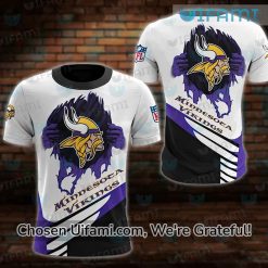 Vikings Tee Shirt 3D Awe-inspiring MN Vikings Gifts For Him