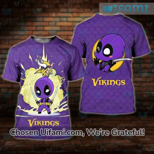 Vikings Womens Apparel 3D Affordable Deadpool NFL Vikings Gifts