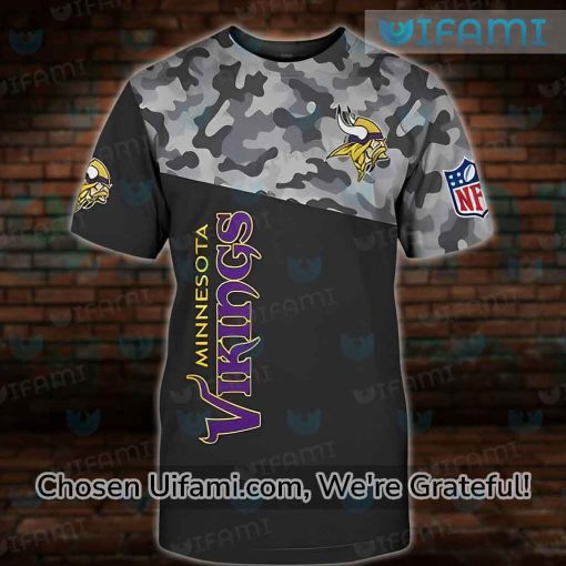 Vikings Youth Shirt 3D Inexpensive Camo Minnesota Vikings Gift