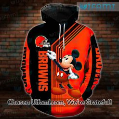 Vintage Browns Hoodie 3D Latest Mickey Cleveland Browns Gifts For Him 2