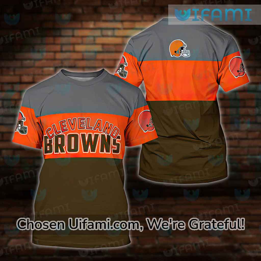 Vintage Browns Shirt 3D Mesmerizing Cleveland Browns Gifts For Him -  Personalized Gifts: Family, Sports, Occasions, Trending