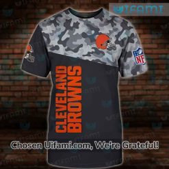 Vintage Cleveland Browns Shirt 3D New Camo Browns Gift Best selling