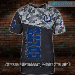 Vintage Colts Shirt 3D Latest Camo Indianapolis Colts Gift