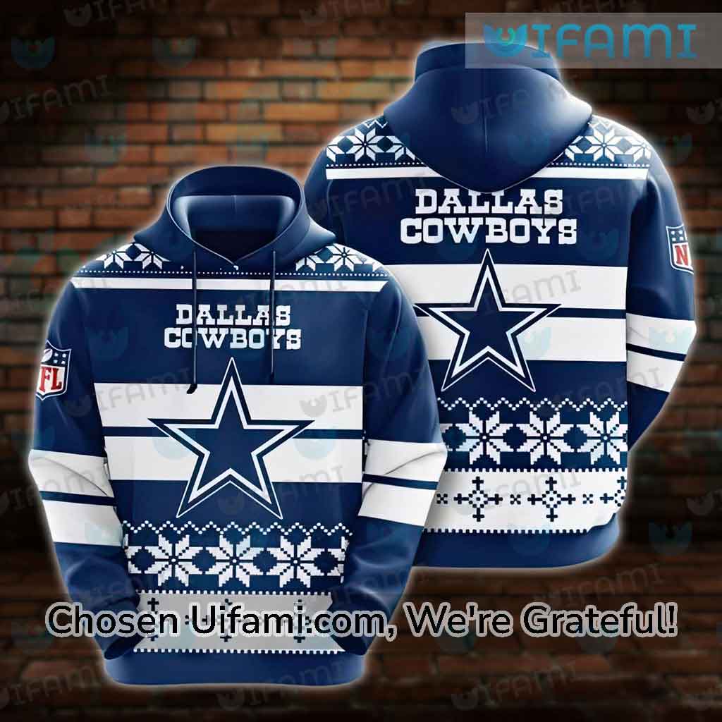 Grey Dallas Cowboys Hoodie 3D Simple Dallas Cowboys Christmas Gift -  Personalized Gifts: Family, Sports, Occasions, Trending