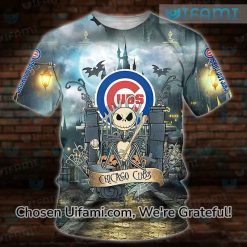 Vintage Cubs Shirt 3D Jack Skellington Chicago Cubs Gift Ideas