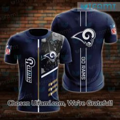 Vintage LA Rams Shirt 3D Colorful Go Rams NFL Rams Gifts