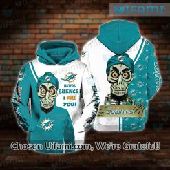 Vintage Miami Dolphins Hoodie 3D Achmed Haters Silence I Kill You Miami Dolphins Gift