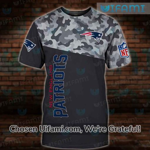 Vintage New England Patriots T-Shirt 3D Basic Camo Patriots Gift