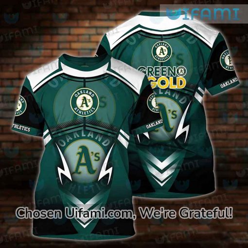 Vintage Oakland A’S Shirt 3D Fun Oakland Athletics Gifts