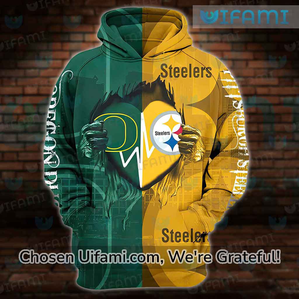 Vintage Oregon Ducks Hoodie 3D Steelers Oregon Ducks Gift - Personalized  Gifts: Family, Sports, Occasions, Trending