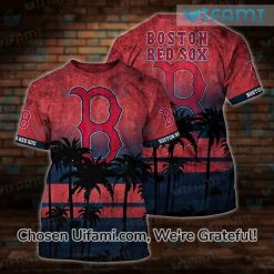 Vintage Red Sox Shirt 3D Funny Red Sox Gifts For Him