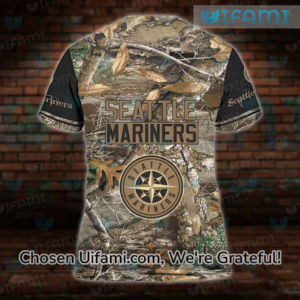 Custom Mariners Shirt 3D Awesome Hunting Camo USA Flag Seattle Mariners  Gifts - Personalized Gifts: Family, Sports, Occasions, Trending
