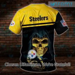 Vintage Steelers T-Shirt 3D Tempting Grim Reaper Pittsburgh Steelers Gift