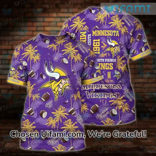 Vintage Vikings Shirt 3D Brilliant Minnesota Vikings Gift