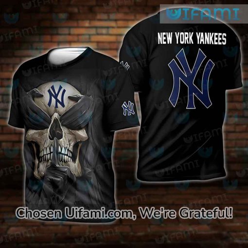 Vintage Yankees Shirt 3D Convenient Skull New York Yankees Gifts For Her