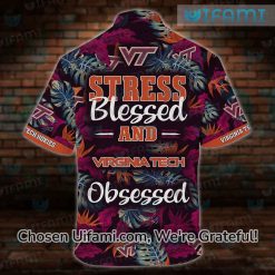 Virginia Tech Hawaiian Shirt Stress Blessed Obsessed Virginia Tech Gift 3