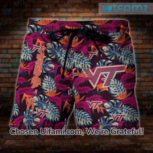 Virginia Tech Hawaiian Shirt Stress Blessed Obsessed Virginia Tech Gift