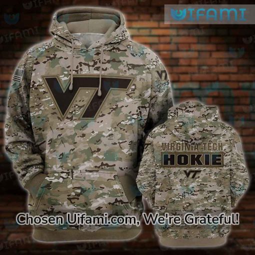 Virginia Tech Hoodie 3D Camo Virginia Tech Gift