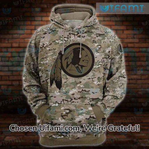 Washington Commanders Camo Hoodie 3D Funny Commanders Gift