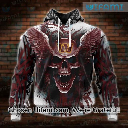 Washington Commanders Hoodie 3D Basic Skull Commanders Gift