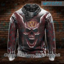 Washington Commanders Hoodie 3D Basic Skull Commanders Gift 3