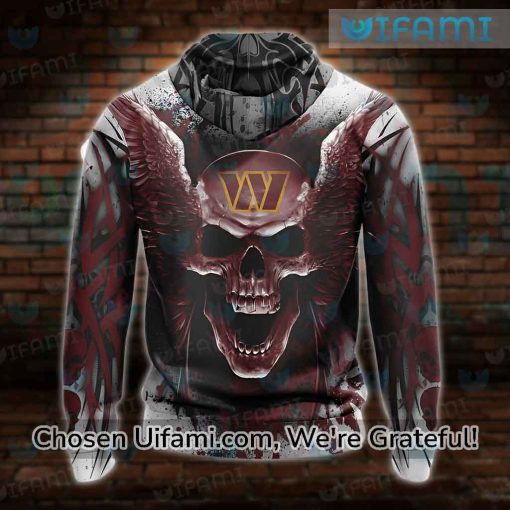 Washington Commanders Hoodie 3D Basic Skull Commanders Gift