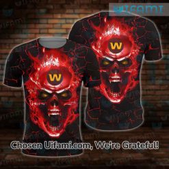 Washington Commanders T-Shirt 3D Special Lava Skull Commanders Gift