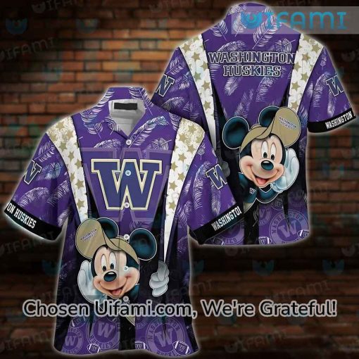 Washington Huskies Hawaiian Shirt Mickey Washington Huskies Gift