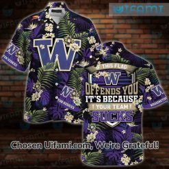 Washington Huskies Hawaiian Shirt Offends You Your Team Sucks Washington Huskies Gift 1