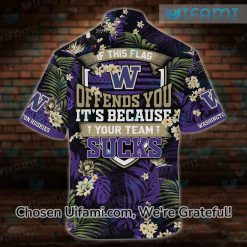 Washington Huskies Hawaiian Shirt Offends You Your Team Sucks Washington Huskies Gift 3