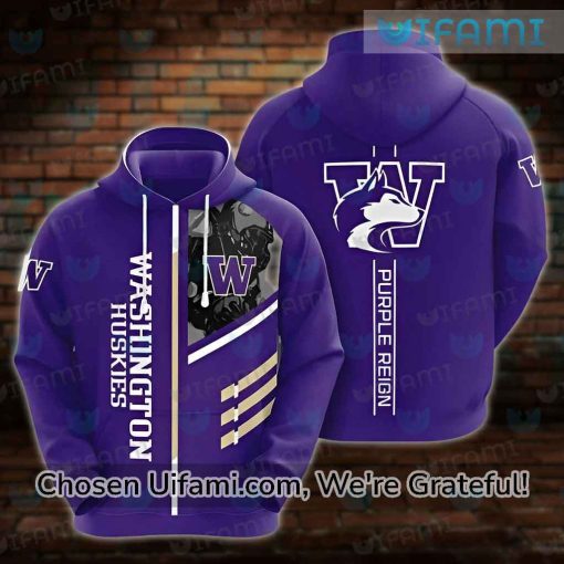 Washington Huskies Hoodie 3D Purple Reign Washington Huskies Gift