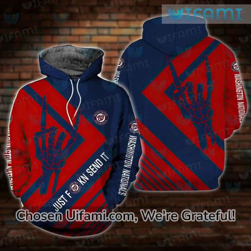 Washington Nationals Hoodie 3D Surprise Just Send It Nationals Gift