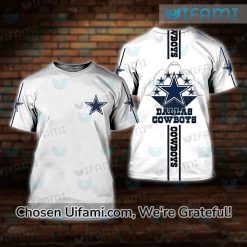 White Dallas Cowboys Shirt 3D Best Gifts For Dallas Cowboys Fans