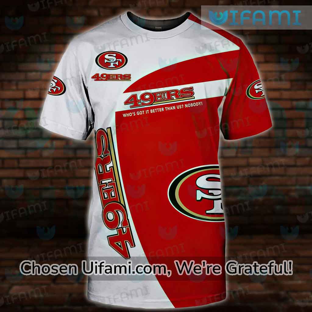 49ers T-Shirt Women 3D Brilliant San Francisco 49ers Gift Ideas