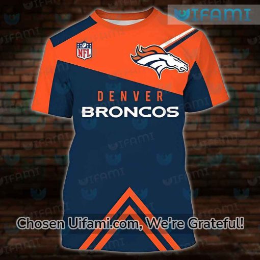 Womens Broncos Shirt 3D Colorful Denver Broncos Gift Ideas