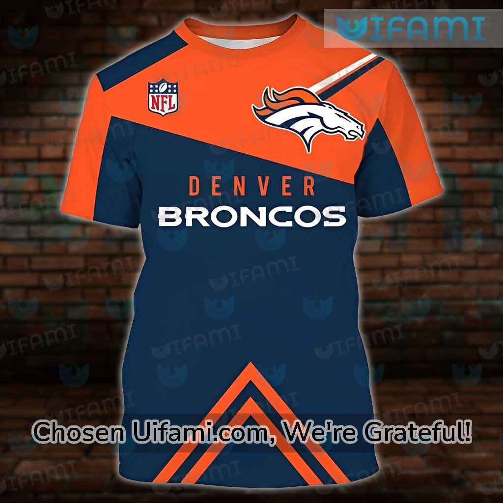 Women's Denver Broncos Shirt 3D Detailed USA Flag Broncos Gift Ideas -  Personalized Gifts: Family, Sports, Occasions, Trending