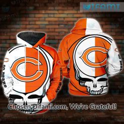 Womens Chicago Bears Hoodie 3D Radiant Grateful Dead Chicago Bears Gifts For Her