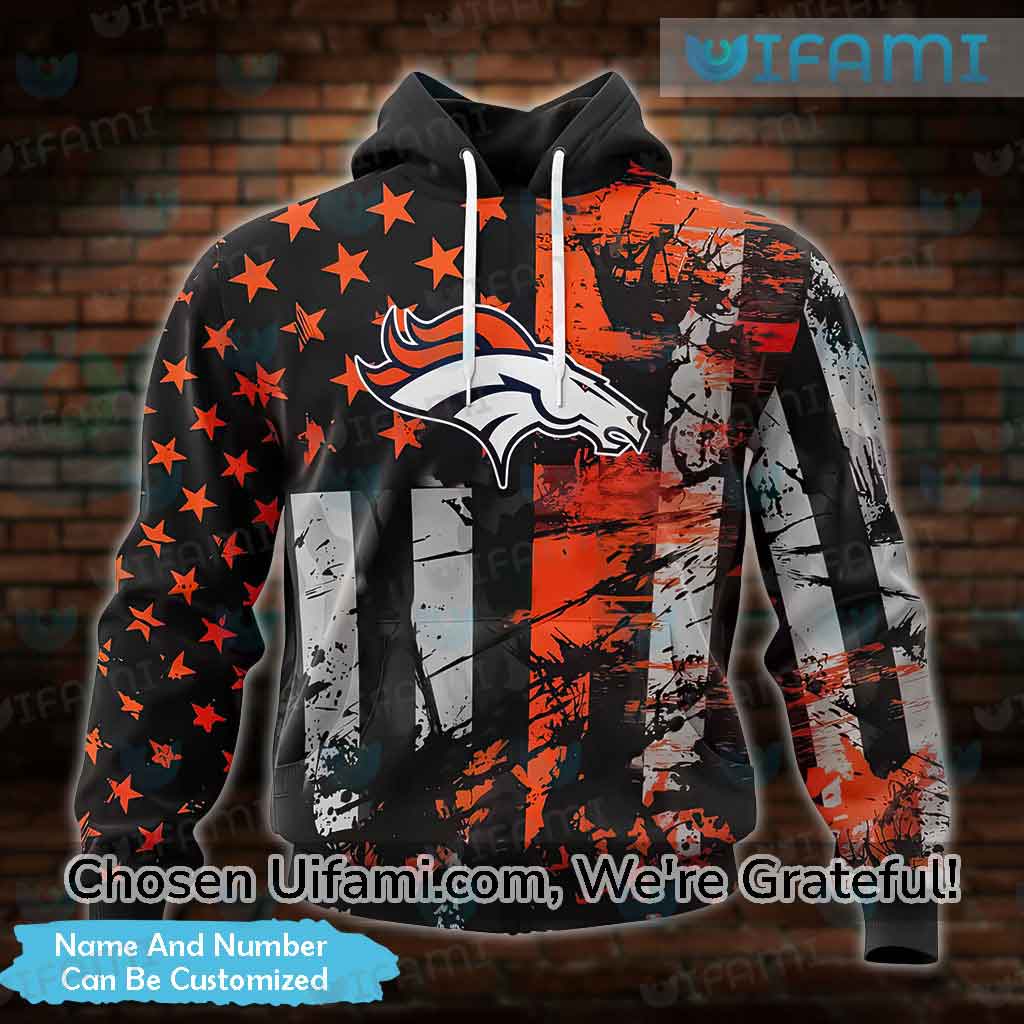 Denver Broncos NFL US Flag Pattern 3D All Over Print Hoodie For Men And  Women