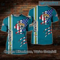 Womens Jaguars Shirt 3D Cool USA Flag Jacksonville Jaguars Gift