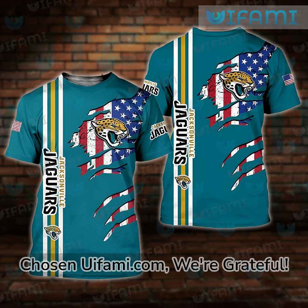 Womens Jaguars Shirt 3D Cool USA Flag Jacksonville Jaguars Gift -  Personalized Gifts: Family, Sports, Occasions, Trending