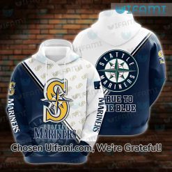 Women’s Mariners Hoodie 3D Convenient True To The Blue Seattle Mariners Gifts