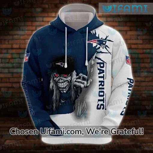 Womens Patriots Hoodie 3D Unique Eddie The Head New England Patriots Gift