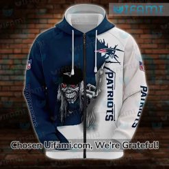 Womens Patriots Hoodie 3D Unique Eddie The Head New England Patriots Gift 3