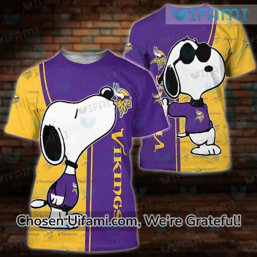 Womens Vikings Shirt 3D Adorable Minnesota Vikings Gifts For Her