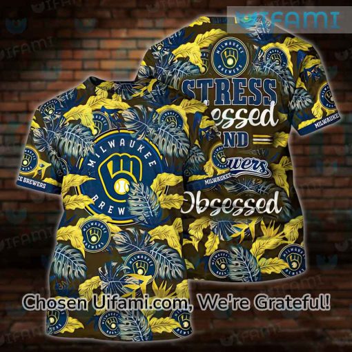 Youth Brewers Shirt 3D Graceful Milwaukee Brewers Gift