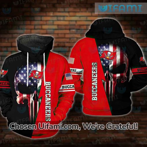 Youth Buccaneers Hoodie 3D Punisher Skull Tampa Bay Buccaneers Christmas Gift