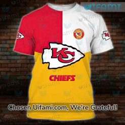 Youth Chiefs Shirt 3D Mesmerizing Gifts For KC Chiefs Fans