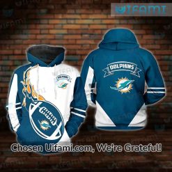 Youth Dolphins Hoodie 3D Adorable Miami Dolphins Gifts For Her